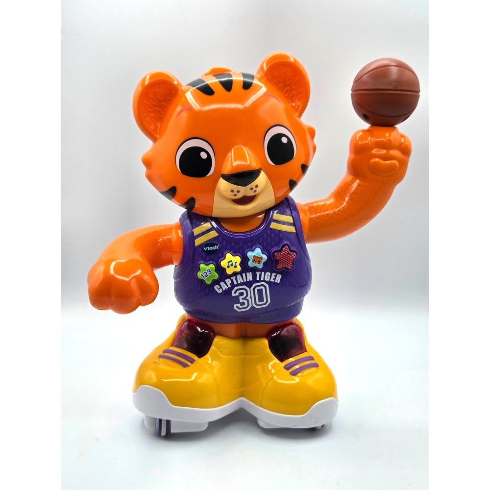 VTech Dribble & Bounce Tiger Animatronic Moving Light and Sound Watch Video‎